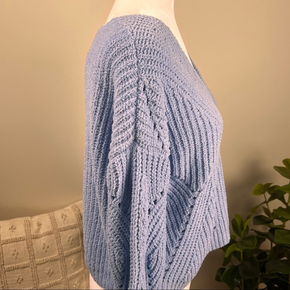 Sky and Sparrow Cropped Chenille Sweater - Picture 5 of 8